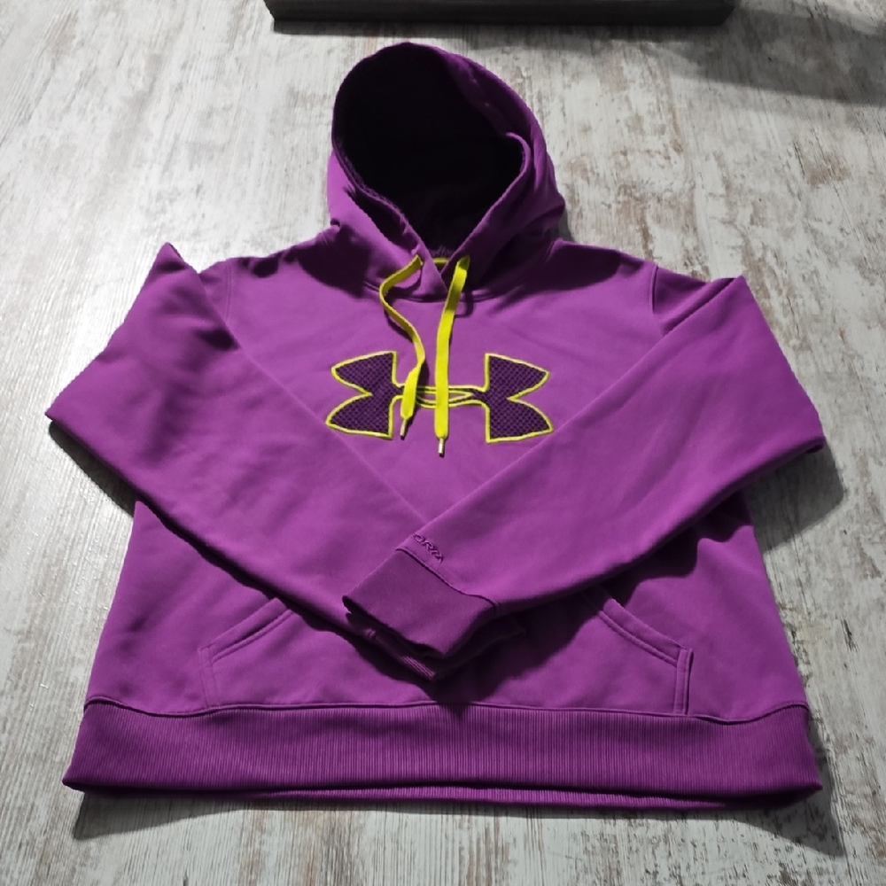 Under Armour Purple Hoodie with Yellow Trim